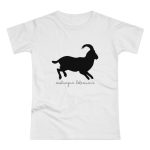 Camiseta mujer punto liso - Blanco - Miotragus balearicus
