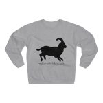 Sudadera cuello redondo premium - Gris jaspeado claro - Miotragus balearicus