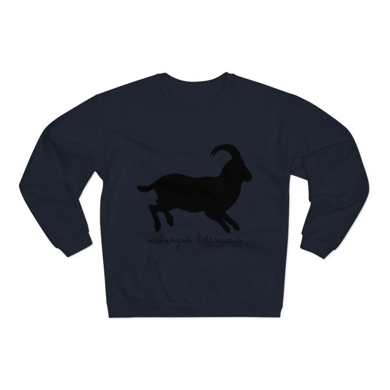 Sudadera cuello redondo premium - Azul marino - Miotragus balearicus