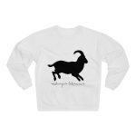 Sudadera cuello redondo premium - Blanco - Miotragus balearicus