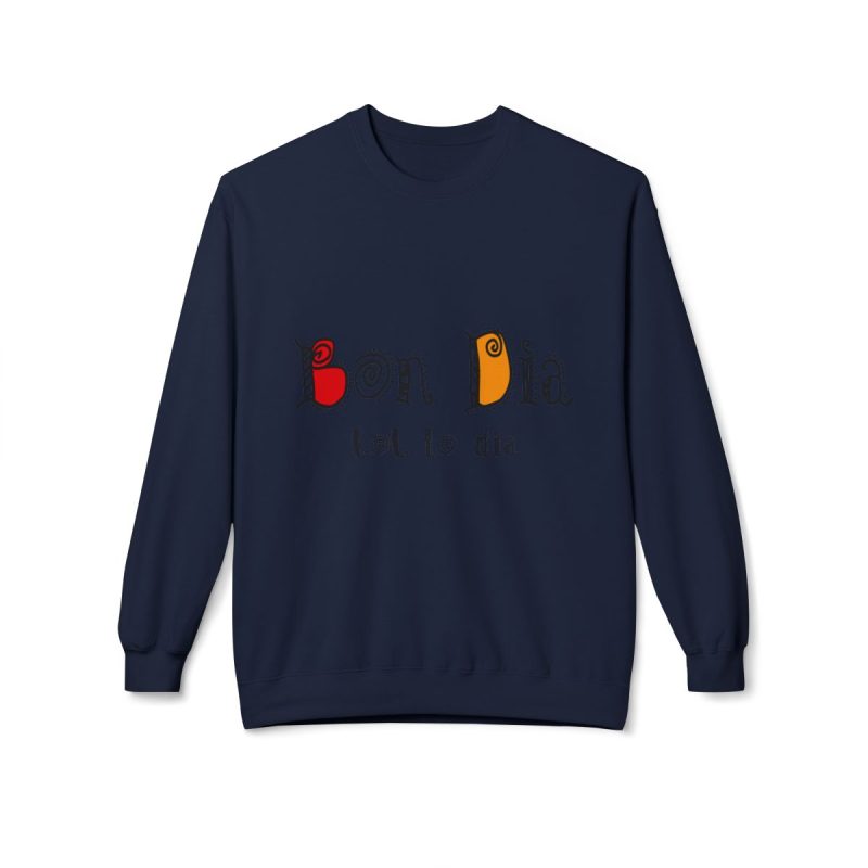 Sudadera Softstyle cuello redondo - Azul marino - Camiseta Bon dia tot lo dia Sudadera Softstyle cuello redondo - Azul marino - Camiseta Bon dia tot lo dia