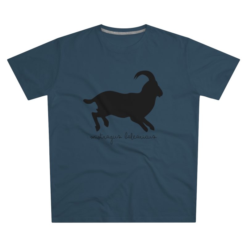 Camiseta hombre corte moderno - Azul vaquero - Miotragus balearicus