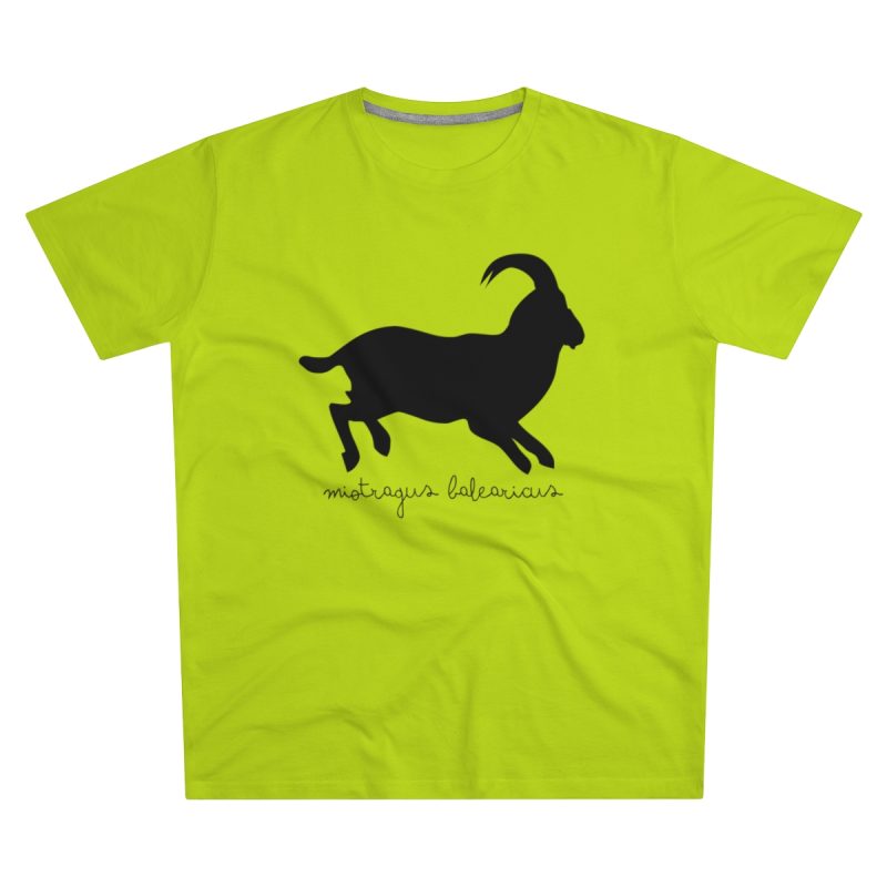 Camiseta hombre corte moderno - Verde lima - Miotragus balearicus