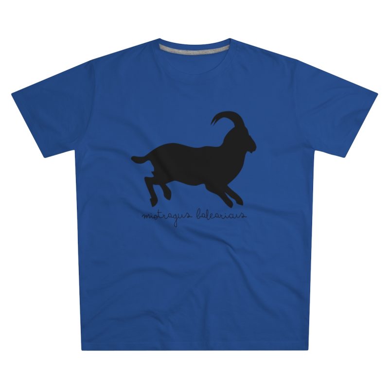 Camiseta hombre corte moderno - Azul royal intenso - Miotragus balearicus