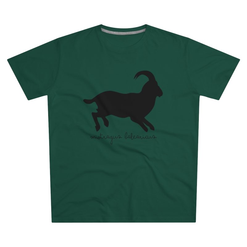 Camiseta hombre corte moderno - Verde botella - Miotragus balearicus