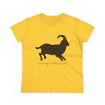 Camiseta mujer algodon medio - Amarillo margarita - Miotragus balearicus Camiseta mujer algodon medio - Amarillo margarita - Miotragus balearicus