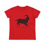Camiseta mujer algodon medio - Rojo - Miotragus balearicus Camiseta mujer algodon medio - Rojo - Miotragus balearicus