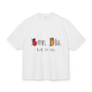Camiseta box ultra gruesa - Blanco - Camiseta Bon dia tot lo dia