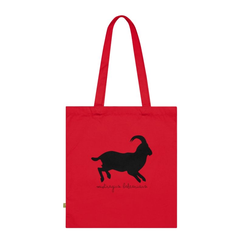 Bolsa de algodon organico - Rojo clasico - Miotragus balearicus Bolsa de algodon organico - Rojo clasico - Miotragus balearicus