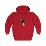 Sudadera con capucha y cremallera - Rojo fuego - Somera