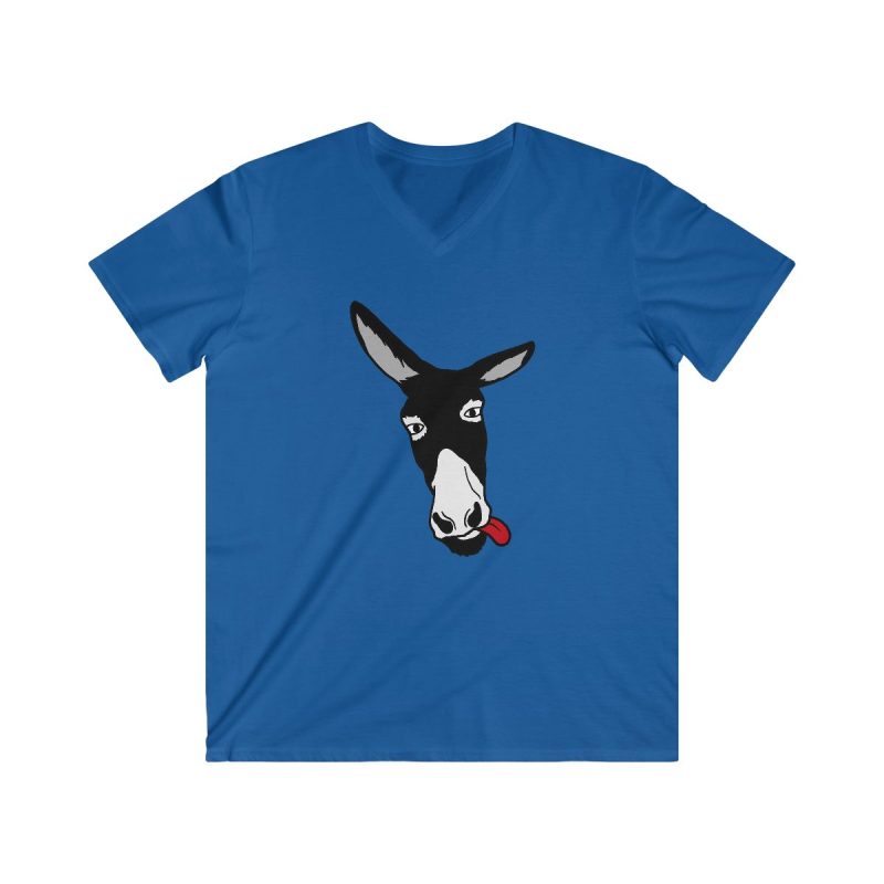 Camiseta hombre entallada cuello de pico - Azul royal - Somera Camiseta hombre entallada cuello de pico - Azul royal - Somera