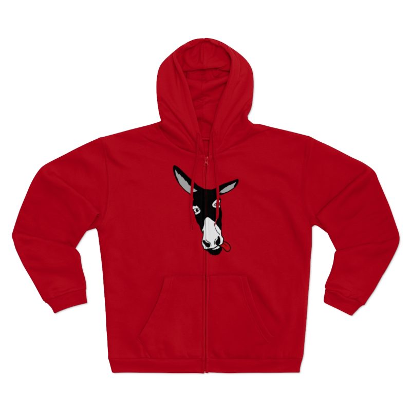 Sudadera capucha con cremallera premium - Rojo - Somera