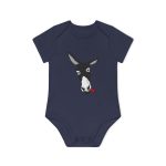 Body bebe manga corta organico - Azul marino nautico - Somera