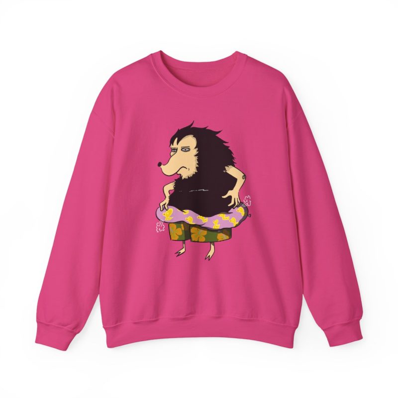 Sudadera cuello redondo - Fucsia intenso - Camiseta Eriço Surf