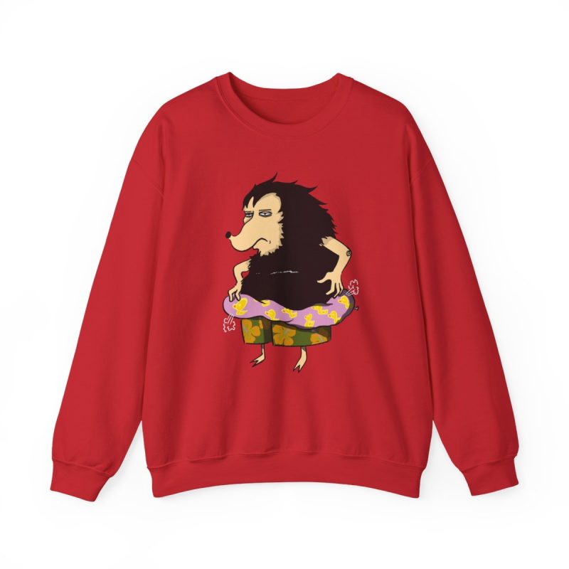 Sudadera cuello redondo - Rojo - Camiseta Eriço Surf