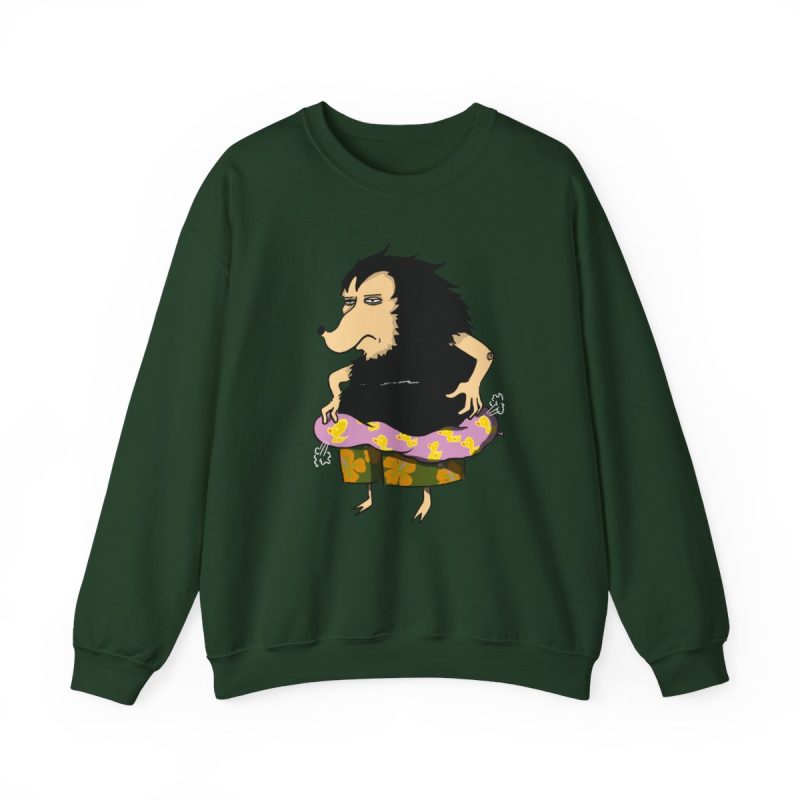Sudadera cuello redondo - Verde bosque - Camiseta Eriço Surf