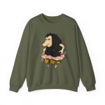 Sudadera cuello redondo - Verde militar - Camiseta Eriço Surf Sudadera cuello redondo - Verde militar - Camiseta Eriço Surf
