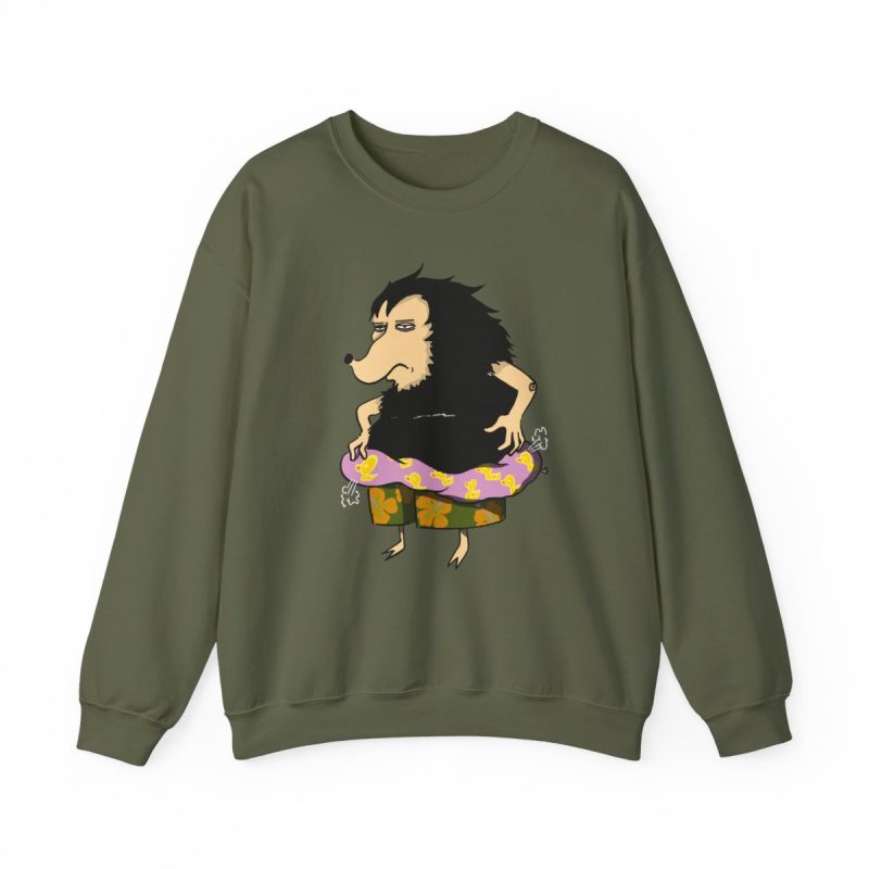 Sudadera cuello redondo - Verde militar - Camiseta Eriço Surf