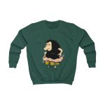 Sudadera infantil - Verde botella - Camiseta Eriço Surf Sudadera infantil - Verde botella - Camiseta Eriço Surf