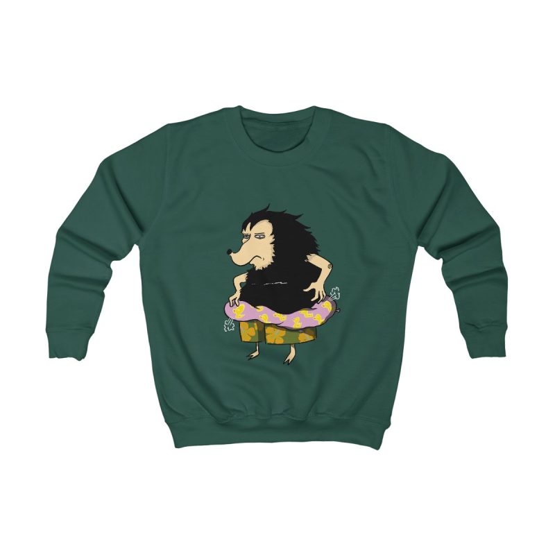 Sudadera infantil - Verde botella - Camiseta Eriço Surf Sudadera infantil - Verde botella - Camiseta Eriço Surf