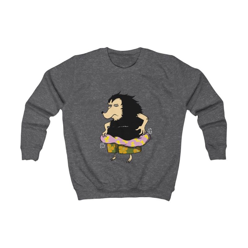 Sudadera infantil - Gris marengo - Camiseta Eriço Surf