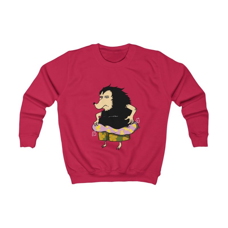 Sudadera infantil - Rojo fuego - Camiseta Eriço Surf