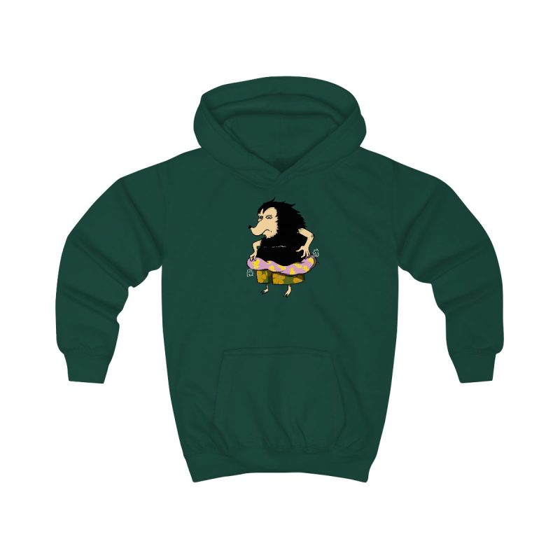 Sudadera con capucha infantil - Verde botella - Camiseta Eriço Surf Sudadera con capucha infantil - Verde botella - Camiseta Eriço Surf