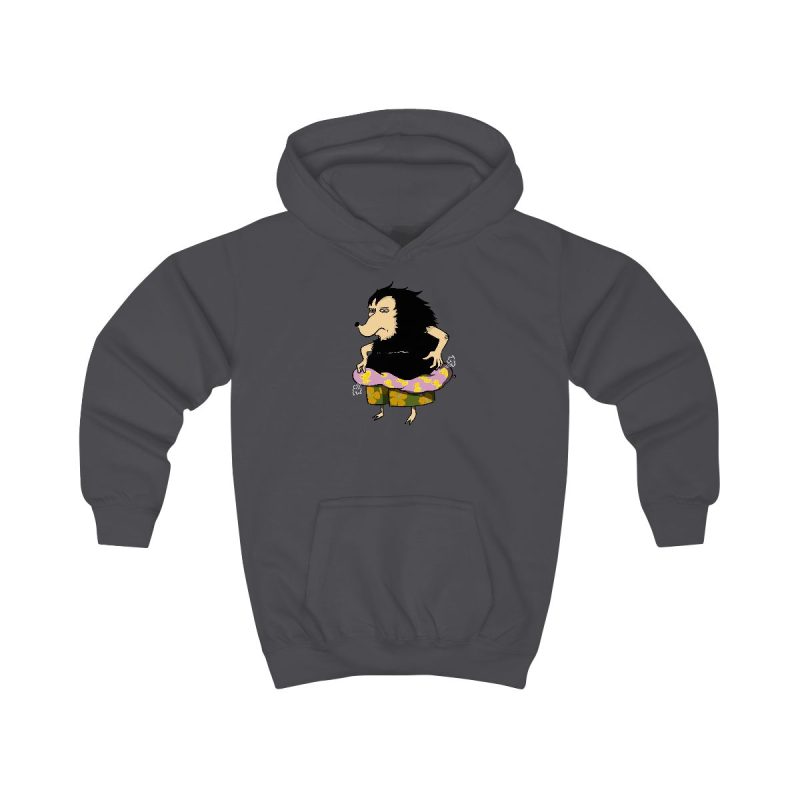 Sudadera con capucha infantil - Gris marengo - Camiseta Eriço Surf
