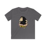Camiseta infantil Softstyle - Gris marengo - Camiseta Eriço Surf