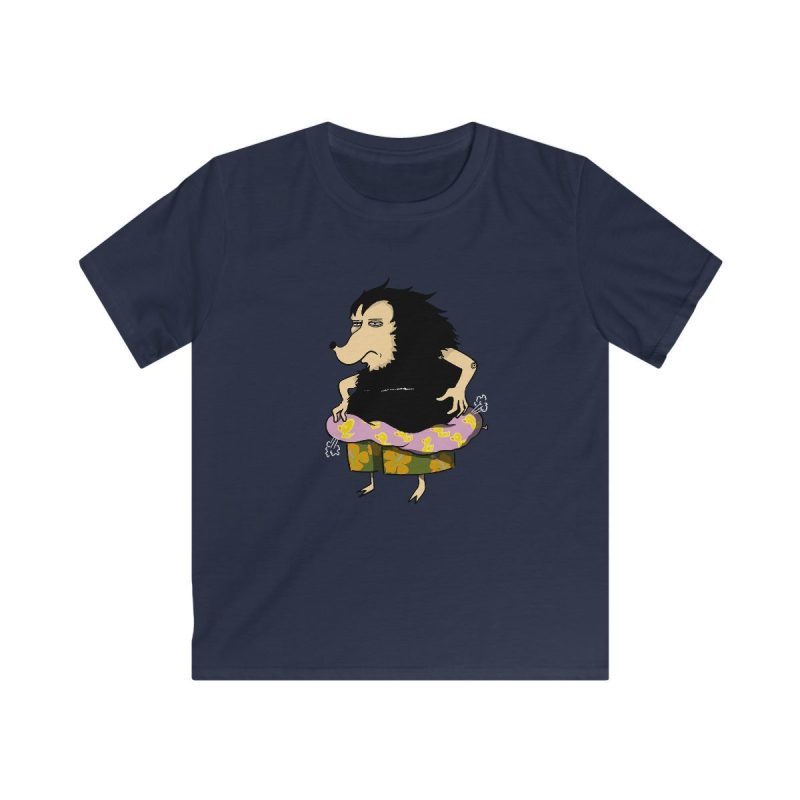 Camiseta infantil Softstyle - Azul marino - Camiseta Eriço Surf