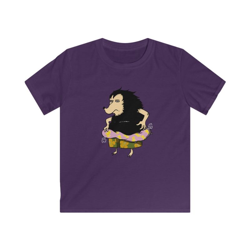 Camiseta infantil Softstyle - Morado - Camiseta Eriço Surf