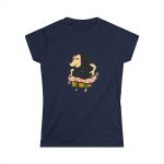 Camiseta mujer Softstyle - Azul marino - Camiseta Eriço Surf Camiseta mujer Softstyle - Azul marino - Camiseta Eriço Surf