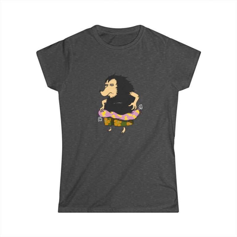 Camiseta mujer Softstyle - Gris oscuro jaspeado - Camiseta Eriço Surf