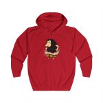 Sudadera con capucha y cremallera - Rojo fuego - Camiseta Eriço Surf Sudadera con capucha y cremallera - Rojo fuego - Camiseta Eriço Surf
