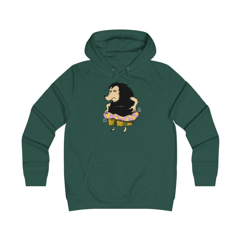 Sudadera universitaria mujer - Verde botella - Camiseta Eriço Surf Sudadera universitaria mujer - Verde botella - Camiseta Eriço Surf