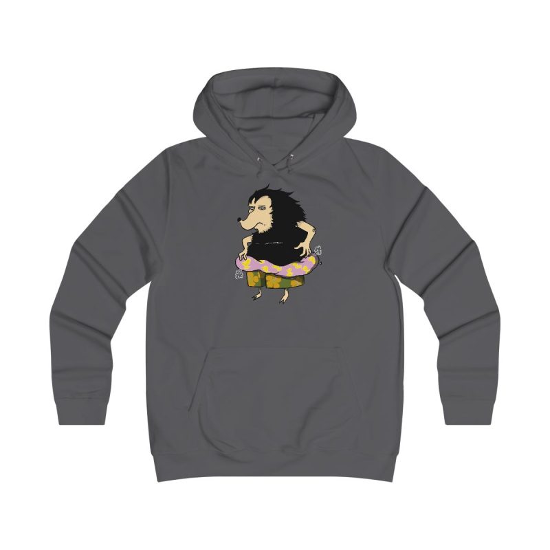 Sudadera universitaria mujer - Gris marengo - Camiseta Eriço Surf