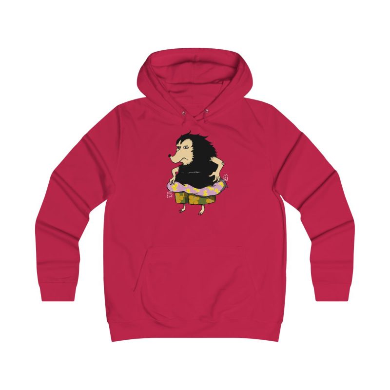 Sudadera universitaria mujer - Rojo fuego - Camiseta Eriço Surf