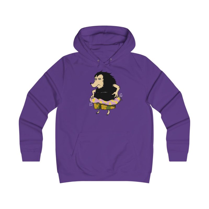 Sudadera universitaria mujer - Morado - Camiseta Eriço Surf