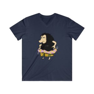 Camiseta hombre entallada cuello de pico - Azul marino - Camiseta Eriço Surf