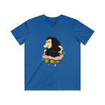 Camiseta hombre entallada cuello de pico - Azul royal - Camiseta Eriço Surf