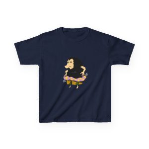 Camiseta infantil algodon grueso - Azul marino - Camiseta Eriço Surf