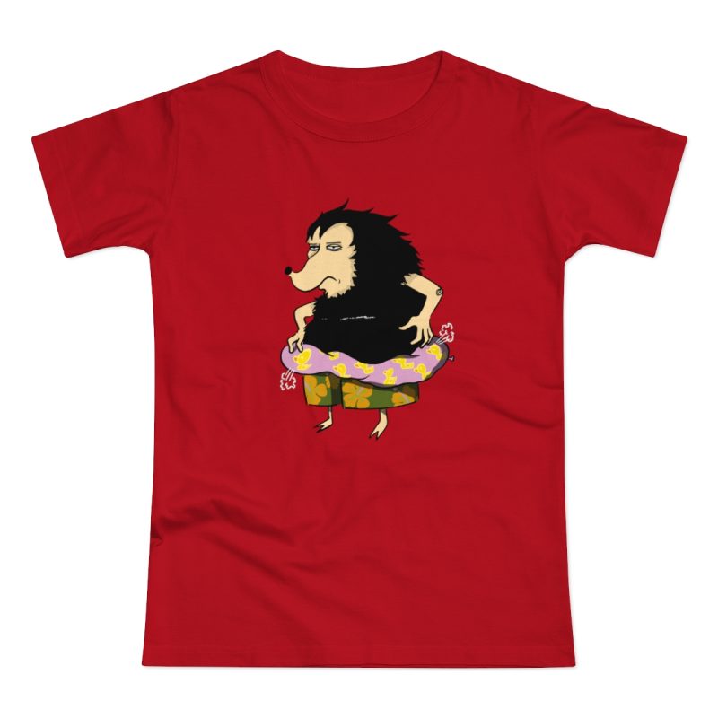 Camiseta mujer punto liso - Rojo - Camiseta Eriço Surf