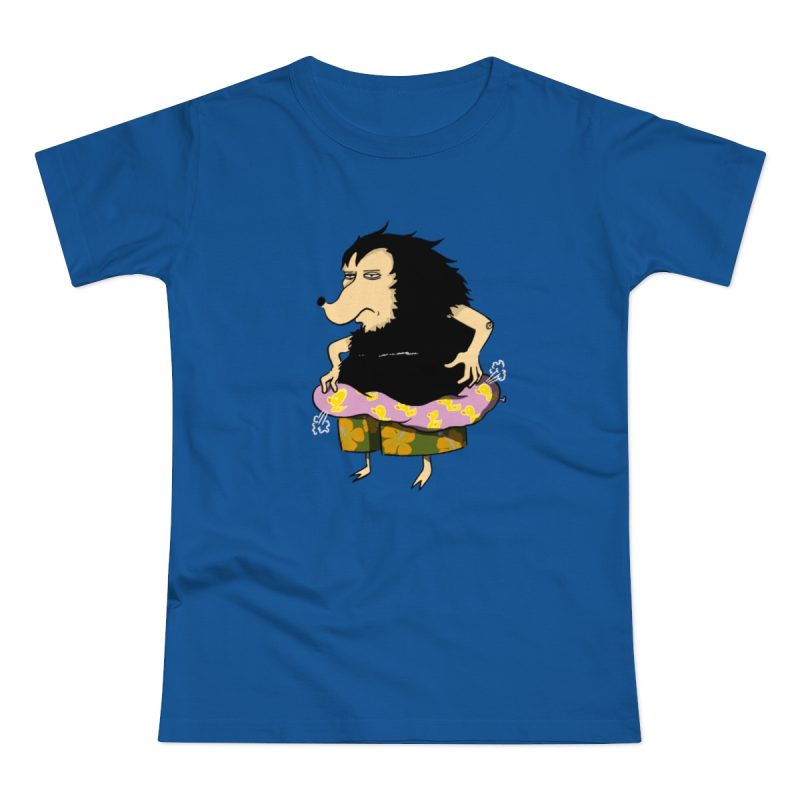 Camiseta mujer punto liso - Azul royal intenso - Camiseta Eriço Surf