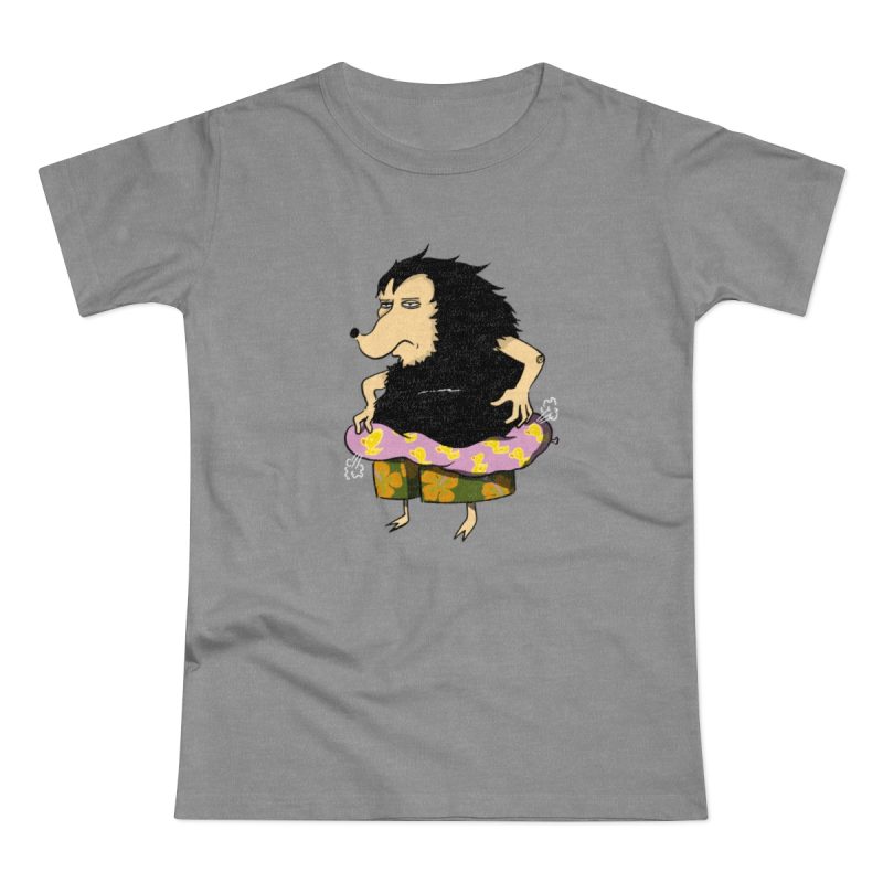 Camiseta mujer punto liso - Gris deportivo jaspeado - Camiseta Eriço Surf
