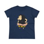 Camiseta mujer algodon medio - Azul marino - Camiseta Eriço Surf Camiseta mujer algodon medio - Azul marino - Camiseta Eriço Surf