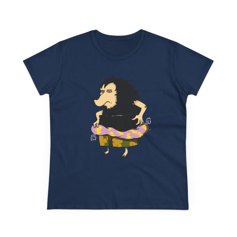 Camiseta mujer algodon medio - Azul marino - Camiseta Eriço Surf Camiseta mujer algodon medio - Azul marino - Camiseta Eriço Surf