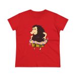 Camiseta mujer algodon medio - Rojo - Camiseta Eriço Surf Camiseta mujer algodon medio - Rojo - Camiseta Eriço Surf