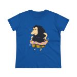 Camiseta mujer algodon medio - Azul royal - Camiseta Eriço Surf Camiseta mujer algodon medio - Azul royal - Camiseta Eriço Surf