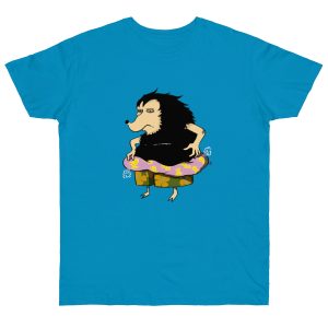 Camiseta punto liso - Azul atolon - Camiseta Eriço Surf
