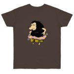 Camiseta punto liso - Marron oso - Camiseta Eriço Surf Camiseta punto liso - Marron oso - Camiseta Eriço Surf